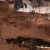 Detail of Grounded Serenity abstract painting by Nancy Joyce