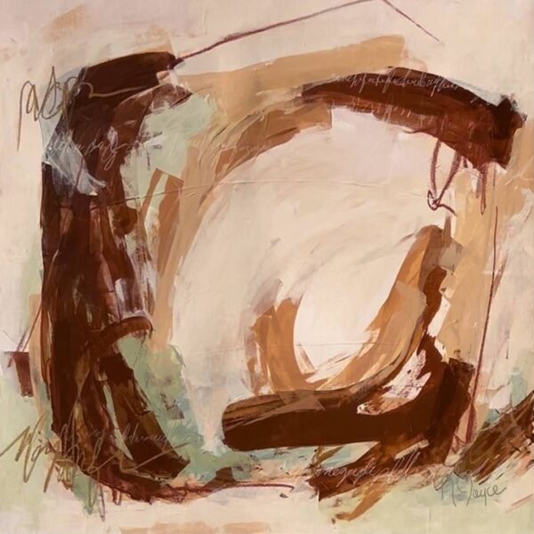 Beyond The Edge second abstract landscape painting by Nancy Joyce