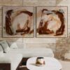 IMG_4397 Beyond the edge abstract painting by Nancy Joyce in a modern interior