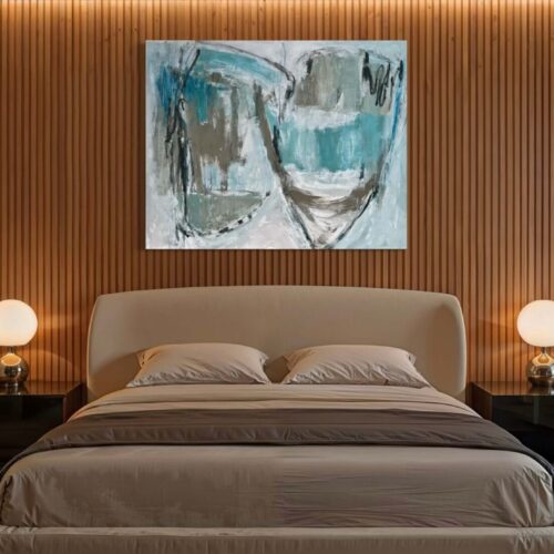 Infinity contemporary art abstract painting by Nancy Joyce