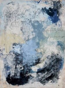 Oceanic Whispers abstract landscape painting by Nancy Joyce