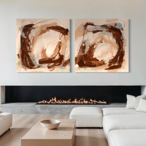 Abstract desert inspired landscape painting by Nancy Joyce