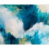 Blue Meadow original abstract art painting by Nancy Joyce
