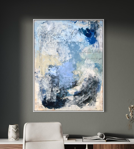 Oceanic Whispers abstract art painting by Nancy Joyce