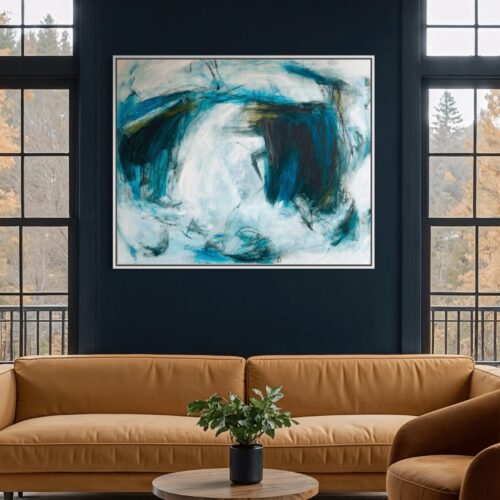 Organized Mess abstract art painting by Nancy Joyce