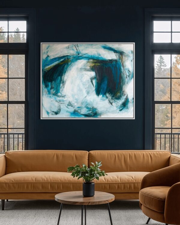 Organized Mess abstract art painting by Nancy Joyce